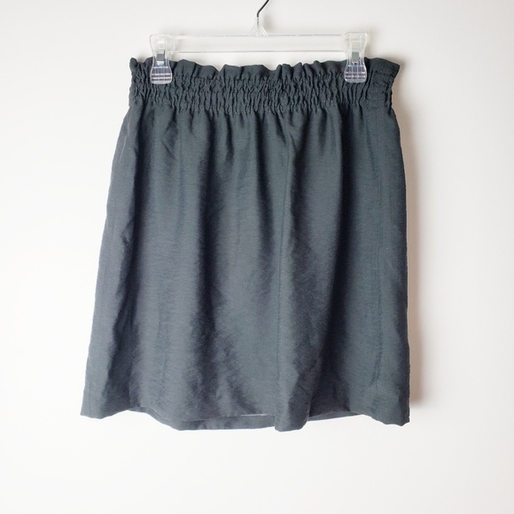 J. Crew Dresses & Skirts - J. Crew Crinkle City Charcoal Gray Skirt Size 2